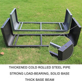 Durable Outdoor Garden Benches for Relaxing Moments - Two-Person Seat Backless Bench for Beach, Patio, Pool - Photo 6