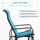 Outsunny Outdoor Glider Chair, Gliders for Outside Patio with Smooth Gliding Mechanism and Lightweight Construction for - Photo 5
