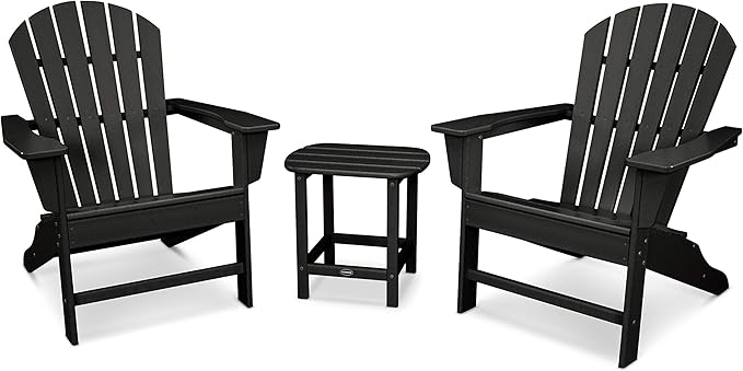 POLYWOOD South Beach 3-Piece Adirondack Chair Set with Side Table - Photo 1