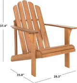Safavieh PAT7027A Outdoor Collection Topher Teak Adirondack Chair - Photo 3
