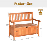 S AFSTAR Outdoor Patio Bench with Storage Box, 33 Gallon Storage Bench Deck Box with Dustproof Liner - Photo 2