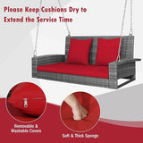 Tangkula 2 Person Wicker Hanging Porch Swing - Photo 6