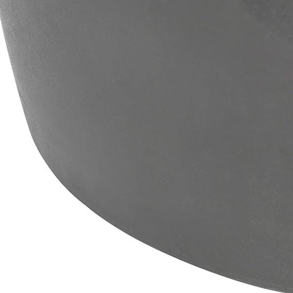 SAFAVIEH Outdoor Collection Zuri Modern Dark Grey Concrete Round Accent Table (Fully Assembled)