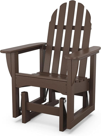 POLYWOOD® Classic Adirondack Glider, Mahogany