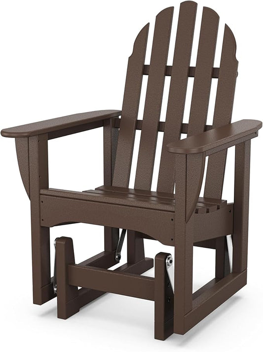 POLYWOOD® Classic Adirondack Glider, Mahogany