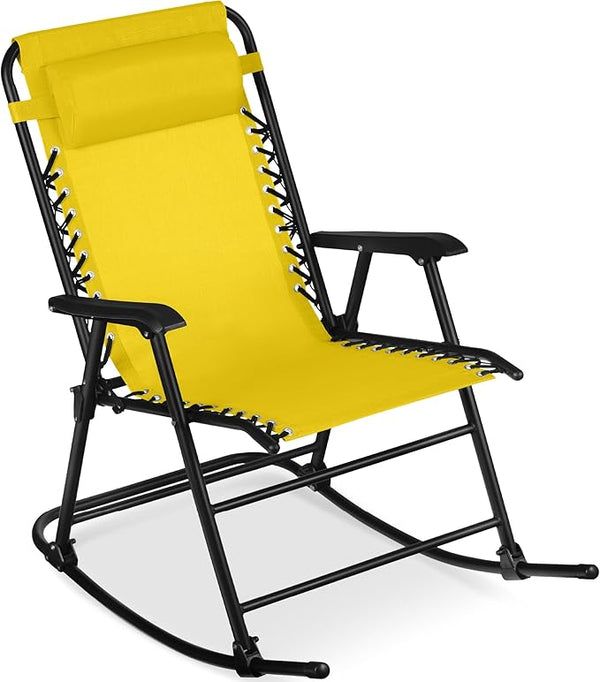 Best Choice Products Outdoor Folding Rocking Chair, Zero Gravity Lounge Chair - Photo 1