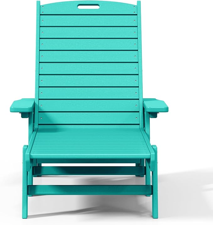 WestinTrends Malibu Poly Reclining Chaise Lounge Turquoise - Photo 9