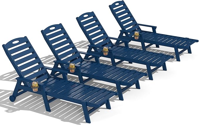 Domi Outdoor Chaise Lounge Chairs Set of 4 - Photo 9