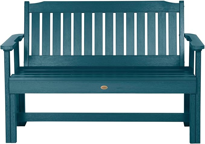 Sequoia Professional CM-BENSQ42-NBE Commercial Grade Exeter 4 Foot Garden Bench, Nantucket Blue