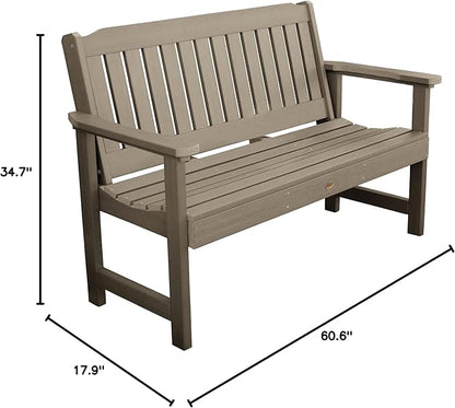 highwood Lehigh Garden Bench, 5 feet, Woodland Brown