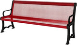 COATEDOUTDOORFURNITURE Coated Outdoor Furniture Heavy-Duty Outdoor Bench Thermoplastic Coated, Expanded Metal - Photo 1