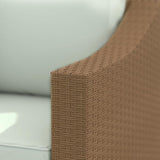 Outsunny 3 Seater Patio Sofa, Wicker Sofa with Cushions, Outdoor Furniture Rattan Couch with 2 Throw Pillows - Photo 9