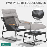 YITAHOME Patio Lounge Chair with Ottoman, Oversized Papasan Chair with Soft Cushion - Photo 7
