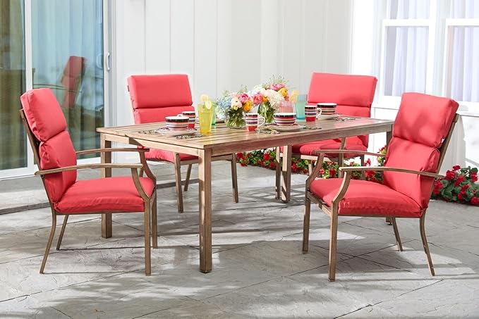 BrylaneHome Universal Chair Cushion - 45.75”L x 22”W x 2.75”H - Patio & Outdoor - Water - Photo 5