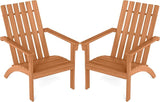 DORTALA Adirondack Chair, Acacia Wood Fire Pit Chair with Backrest and Armrests, 400 LBS Weight Capacity - Photo 1