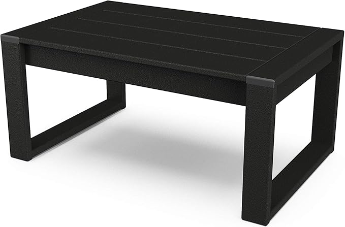 POLYWOOD® Edge Coffee Table, Black
