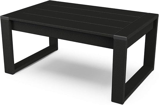 POLYWOOD® Edge Coffee Table, Black