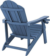 LUE BONA HDPE Adirondack Chairs Set of 2 - Weather Resistant Seating with Cup Holder for Porch, Poolside - Photo 8