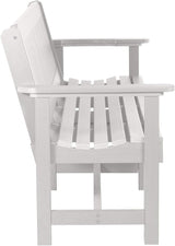 Sequoia Professional CM-BENSQ62-WHE Commercial Grade Exeter 6 Foot Garden Bench, White - Photo 6