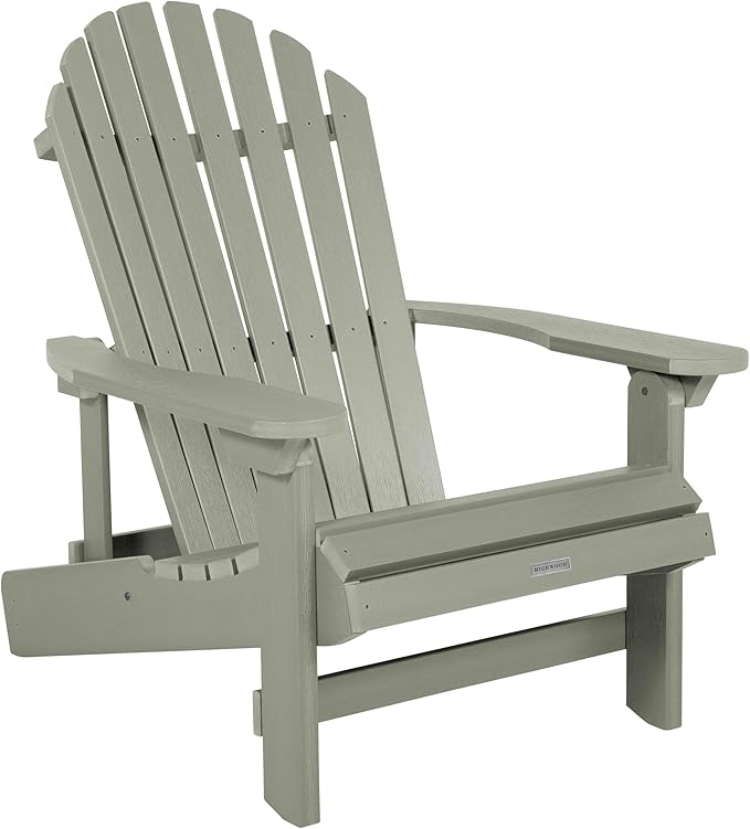 Highwood Hamilton Folding and Reclining King Size Adirondack Chair, Eucalyptus