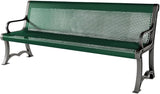 COATEDOUTDOORFURNITURE Coated Outdoor Furniture Heavy-Duty Outdoor Bench Thermoplastic Coated, Punched Steel - Photo 1