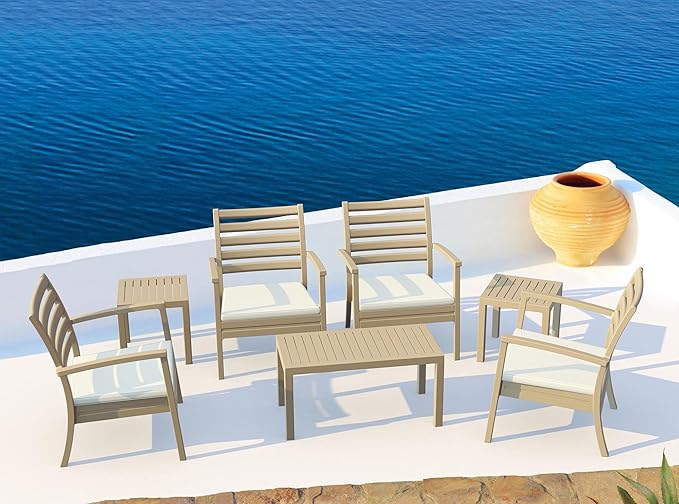 Compamia Ocean Coffee Table in Black, Commercial Grade