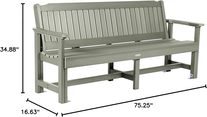 Sequoia Professional Commercial Grade Exeter Garden Bench, 6ft, Eucalyptus