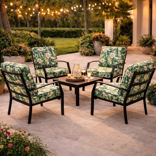 BrylaneHome Bh Outdoor Performance 2-Section Deep Seating Cushion - Cypress Midnight - Photo 1