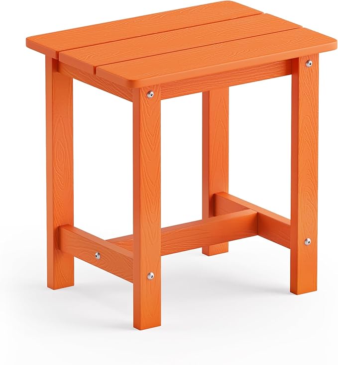 LUE BONA Outdoor Side Table, HDPS Small Outdoor Table, Adirondack Side Table, Outside End Table for Patio, Porch, Deck - Photo 1