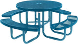COATEDOUTDOORFURNITURE Heavy-Duty Portable Outdoor Picnic Table with Umbrella Hole - Photo 1