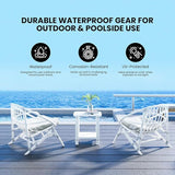 2-Tier Outdoor Side Table, 16" Adirondack Small Side Table All Weather Resistant, Patio End for Outside or Indoor, Patio - Photo 6