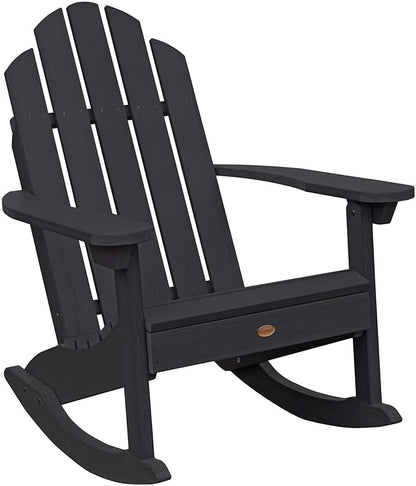 highwood Classic Westport Adirondack Rocking Chair, Black