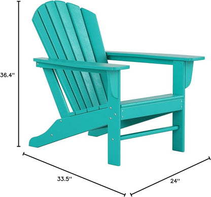 WestinTrends Dylan Outdoor Adirondack Chair, Turquoise