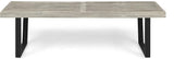 Solid Wood and Metal Outdoor Bench Heavy-Duty Design for Patio Garden or Porch Comfortable and Easy to Maintain - Photo 4