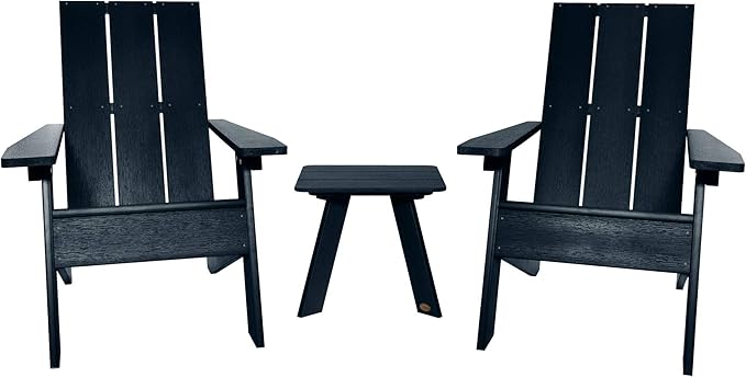 Highwood Italica Modern Adirondack 3pc Set, OneSize, Federal Blue