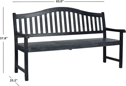 SAFAVIEH Outdoor Collection Mischa Natural Brown Bench