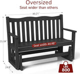 Stoog Outdoor Glider Benches Set of 2, All-Weather Patio Glider with 800 lbs Weight Capacity, Low Maintenance, for Porch - Photo 3