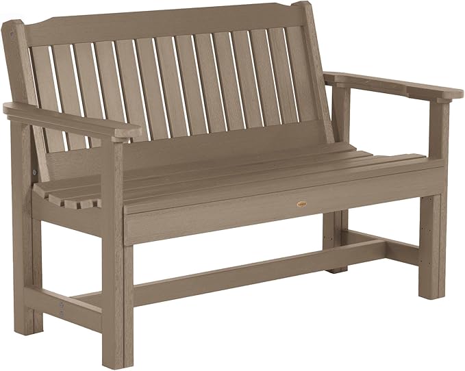 Sequoia Professional Commercial Grade Exeter Garden Bench, 4ft, Woodland Brown - Photo 1