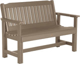 Sequoia Professional Commercial Grade Exeter Garden Bench, 4ft, Woodland Brown - Photo 1