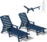 Domi Outdoor Chaise Lounge Chairs Set of 2 - Photo 9