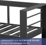 Wisteria Lane Patio Furniture Aluminum Loveseat, All-Weather Outdoor 2 Seats Sofa Couch - Photo 5