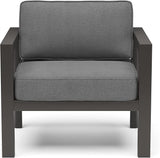 Homestyles Grayton Outdoor Aluminum Lounge Chair, Gray - Photo 4