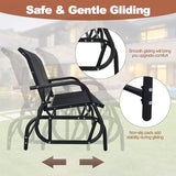 DORTALA 48'' Outdoor Patio Swing Glider Bench Chair, Cozy Patio Bench for 2 People - Photo 5