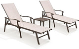 Crestlive Products Aluminum Chaise Lounge Set of 3 - Photo 8