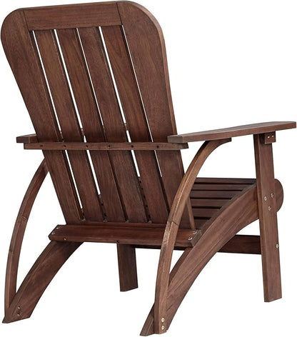 Teal Island Designs Dylan Dark Wood Outdoor Adirondack Chair
