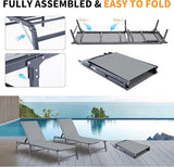 Lounge Chair Outdoor, Pool Lounge Chairs Foldable, Patio Lounge Chairs for Outside - Photo 4