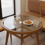 36 inch Round 1/4" Thick Pencil Polished Edge Glass Table Top with 6 Bumpers - Tempered - Photo 9