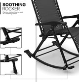 MoNiBloom Rocking Lounger Outdoor Chair Set of 2 - Photo 7