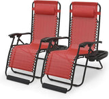 Athena Collection Zero Gravity Outdoor Lounge Chair Set of 2 - Photo 1