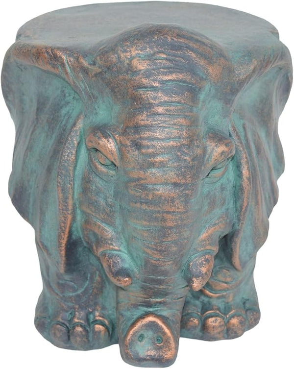 Garden Stool, Plant Stool or Elephant Table for Garden, Front Porch, Patio, Outside, Indoor, Lightweight Concrete - Photo 1